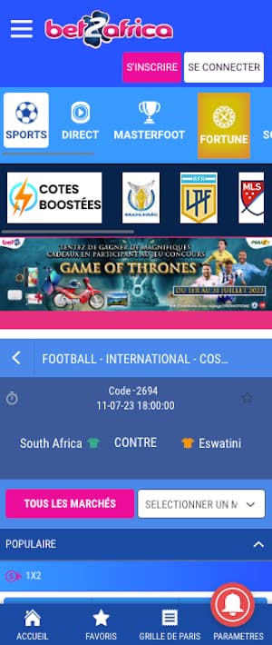 cotes afrique du sud Eswatini avec Bet223 en cosafa cup