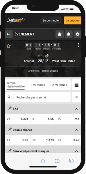 cotes arsenal west ahm sur melbet