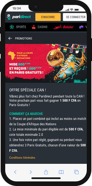 promo can sur paridirect