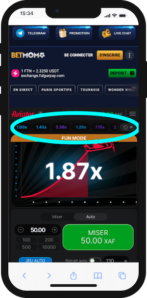 betmomo aviator dernier resultats