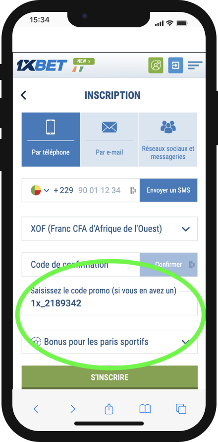 1xbet cameroun code promo pour inscription sur ps24