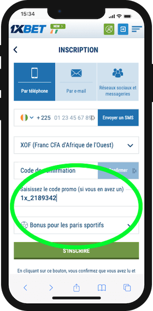 1xbet code promo pour inscription sur ps24